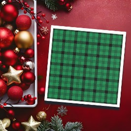 緑と黒の居心地の良いプレイス スタンダードカクテルナプキン