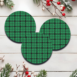 緑と黒の居心地の良いプレイス ラウンドシール