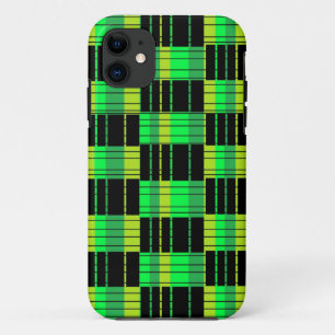 緑と黒の携帯電話ケース明るい電話ケース iPhone 11 ケース