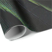 緑と黒の格子縞の織物 ラッピングペーパー (ロールコーナー)