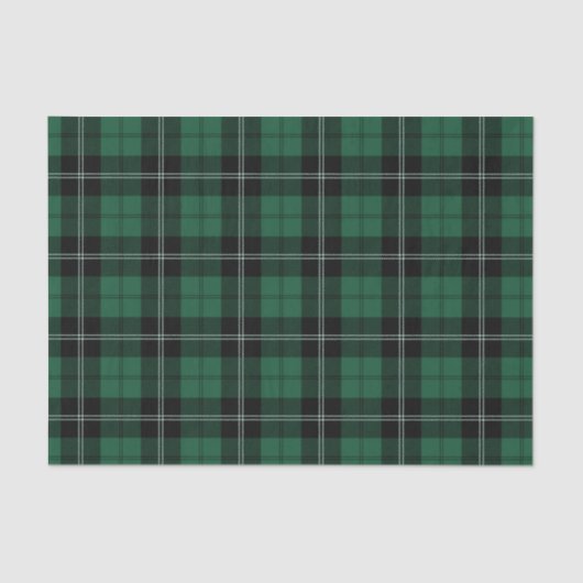 緑と黒の格子縞 薄葉紙 (正面)