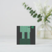 緑と黒の模様で、中央に木がある ロイヤリティカード (スタンド正面)