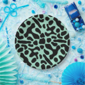 緑と黒の毒ダーツカエル ペーパープレート (パーティー)