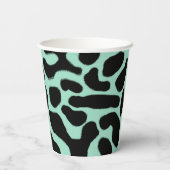 緑と黒の毒ダーツカエル 紙コップ (裏面)