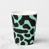 緑と黒の毒ダーツカエル 紙コップ (正面)