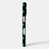 緑と黒の水玉模様 Case-Mate iPhoneケース (裏面 / 右)