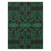 緑と黒の渦巻きゴシッ結婚クス テーブルクロス (正面)