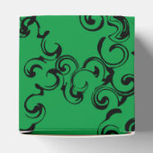 緑と黒の渦巻きゴシッ結婚クス フェイバーボックス (上部)