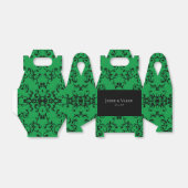 緑と黒の渦巻きゴシッ結婚クス フェイバーボックス (折り畳みなし)