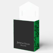 緑と黒の渦巻きゴシッ結婚クス フェイバーボックス (オープン)