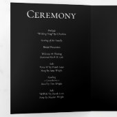 緑と黒の渦巻きゴシッ結婚クス 三つ折りプログラム (内部最初)