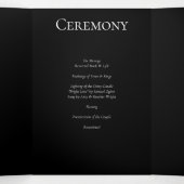 緑と黒の渦巻きゴシッ結婚クス 三つ折りプログラム (内部中)