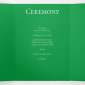 緑と黒の渦巻きゴシッ結婚クス 三つ折りプログラム (内部中)