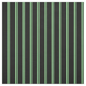 緑と黒の線のパターン ファブリック (見本)