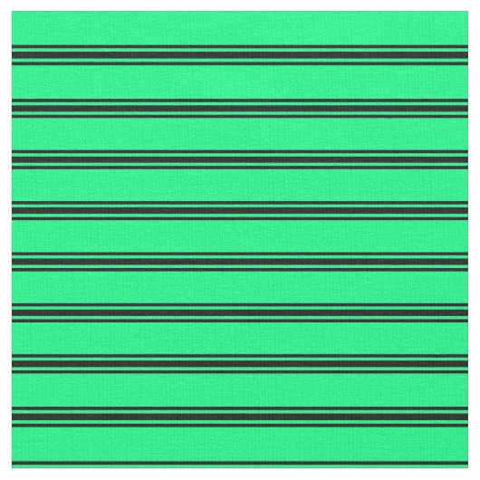 緑と黒の線のパターン ファブリック (クローズアップ)