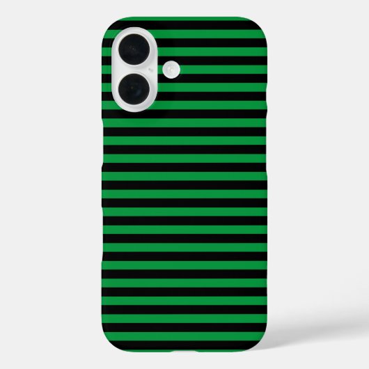緑と黒の縦ストライプ列 Case-Mate iPhoneケース (裏面)