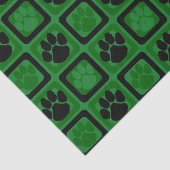 緑と黒の繰り返し印刷 薄葉紙 (詳細)