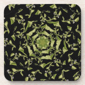 緑と黒の自然催眠フラクタル コースター (正面)