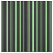 緑と黒の色のストライプ ファブリック (見本)