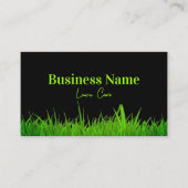 緑と黒の芝生気に 名刺 (正面)