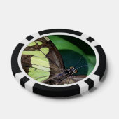 緑と黒の蝶 ポーカーチップ (シングル)