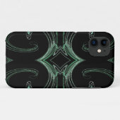 緑と黒のiPhone 5カスタムケース – メイトID Case-Mate iPhoneケース (裏面(横))