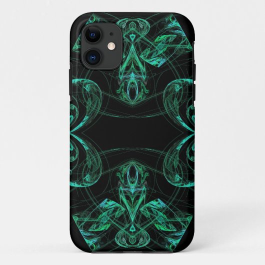 緑と黒のiPhone 5カスタムケース – メイトID Case-Mate iPhoneケース (裏面)