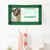 緑と黒1枚のフォトジオメトリグラード 横断幕 (インサイチュ)