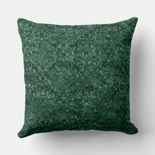 緑によって押しつぶされるビロードの枕 クッション (裏面)