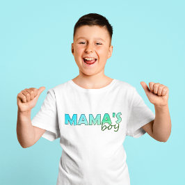 緑にマッチするママの男の子ボーイのTシャツ Tシャツ