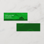 緑にリングや輪の刈ること スキニー名刺 (正面/裏面)