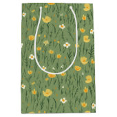 緑に咲く夏の野草 ミディアムペーパーバッグ (正面)