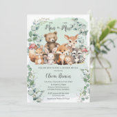 緑に囲まれた森の動物がシャワーを浴びる 招待状 (スタンド正面)