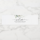 緑に囲まれた私たちの幸せを歓迎する ペットボトルラベル (シングルラベル)