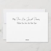 緑に囲まれた聖降誕祭 シーズンカード (裏面)