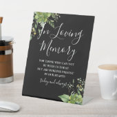 緑に囲まれた黒と白の愛の記憶結婚で 台座サイン (インサイチュ)