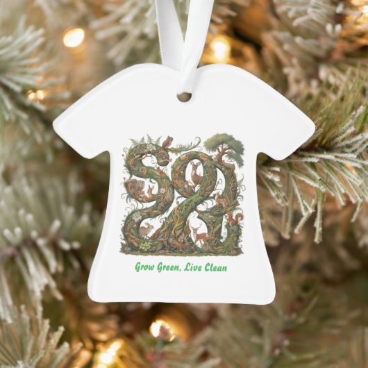緑に成長し、清潔に生きる オーナメント (ツリー)