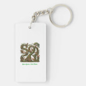 緑に成長し、清潔に生きる キーホルダー (裏面)