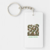 緑に成長し、清潔に生きる キーホルダー (正面)