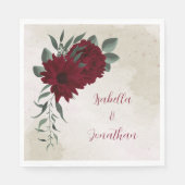 緑に燃え結婚る花 スタンダードランチョンナプキン (正面)