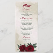 緑に燃え結婚る花 メニュー (正面)