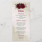 緑に燃え結婚る花 メニュー (正面)