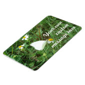 緑に白パーソナライズされた マグネット (左側)