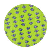 緑に紫の葡萄 カッティングボード (正面)