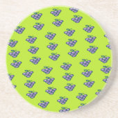 緑に紫の葡萄 コースター (正面)