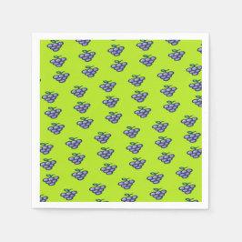 緑に紫の葡萄 スタンダードカクテルナプキン