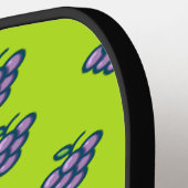 緑に紫の葡萄 ピックルボールラケット (左詳細)