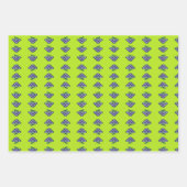 緑に紫の葡萄 ラッピングペーパーシート (正面3)