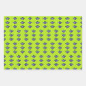 緑に紫の葡萄 ラッピングペーパーシート (正面2)