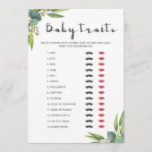 緑に覆われた赤ちゃんシャワーゲームベビー特徴 (正面)